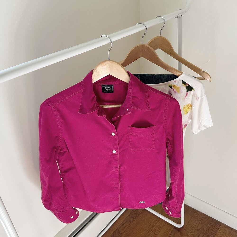 Le Tigre Button-Up Corduroy Shirt